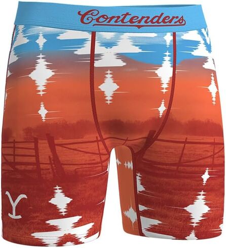 Contenders x Yellowstone - ملابس داخلية Ranch Sunset للرجال - ملابس داخلية فائقة النعومة قابلة للتمدد + لا راحة أثناء الركوب - معدات الأداء اليومي in Kuwait