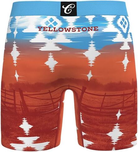 Contenders x Yellowstone - ملابس داخلية Ranch Sunset للرجال - ملابس داخلية فائقة النعومة قابلة للتمدد + لا راحة أثناء الركوب - معدات الأداء اليومي in Kuwait