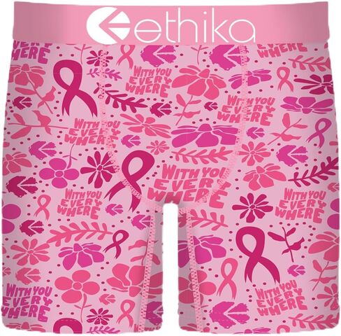 ملابس داخلية قصيرة متوسطة الطول للرجال من Ethika، ملابس داخلية قابلة للتمدد في 4 اتجاهات - أزهار شجاعة in Saudi Arabia