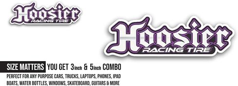2 (Pieces) 3" and 5" Hoosier Racing Tire Sticker, Waterproof Vinyl Decals for Many Purpose Like Cars, Trucks, Laptops, Phones, Windows and More in Kuwait