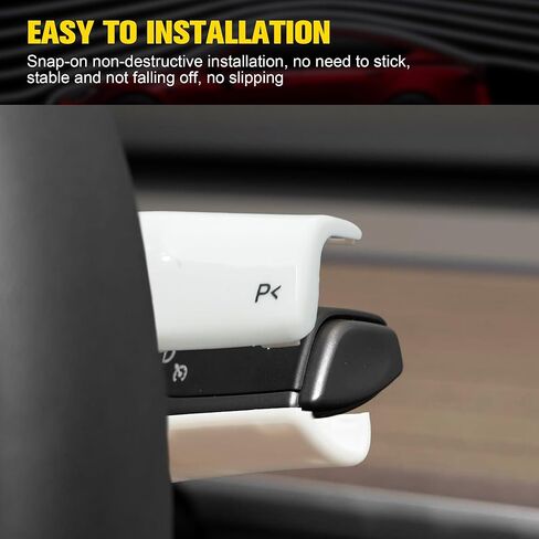 White Carbon Fiber Steering Wheel Trim & Gear Shift Cover for Tesla Model 3 (2021-2023) and Model Y (2019-2024) in Kuwait