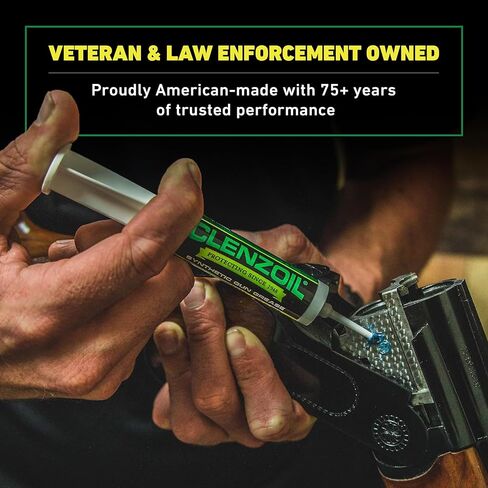 Clenzoil Field & Range Synthetic Gun Grease | 0.5 oz. Syringe with Precision Needle Tip | Superior Anti-Seize Lubricant & Rust Protection for All Types of Firearms in Kuwait