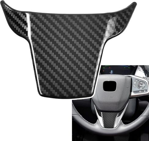 رامويل متوافق مع غطاء عجلة القيادة من ألياف الكربون الفولاذ المقاوم للصدأ الملحقات الداخلية لهوندا CR-V 2017-2022 in Kuwait