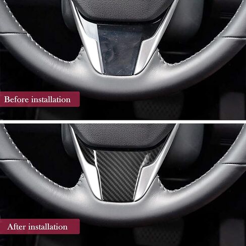 رامويل متوافق مع غطاء عجلة القيادة من ألياف الكربون الفولاذ المقاوم للصدأ الملحقات الداخلية لهوندا CR-V 2017-2022 in Kuwait