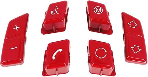 Red Car Steering Wheel Control Switch M Button Replacement for BMW 3 Series E90 E92 E93 M3 /1 Series E81 E82 E87 E88 /X1 E84 Auto accessorie(Model A) in Kuwait