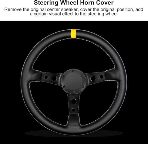 Keenso 6 Holes Steering Wheel Horn Center Cover, Aluminum Racing Car Horn Cap Kit Replacement for VERTEX 6 Bolts Steering Wheels in Saudi Arabia