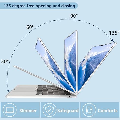 MecBevia Compatible with 2026 M5 MacBook Air 13 inch Case 2026 2025 2024-2022 M5 A3449 M4 A3240 M3 A3113 M2 A2681, Keyboard Cover, Screen Protector, Webcam Cover & Type-C OTG, Seamless Floral in Saudi Arabia