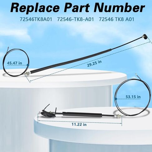 Left & Right Side Power Sliding Door Cable Kit Compatible with Honda Odyssey 2011 2012 2013 2014 2015 2016 2017 2018 2019 2020 Replace# 72546-TK8-A01 in Saudi Arabia