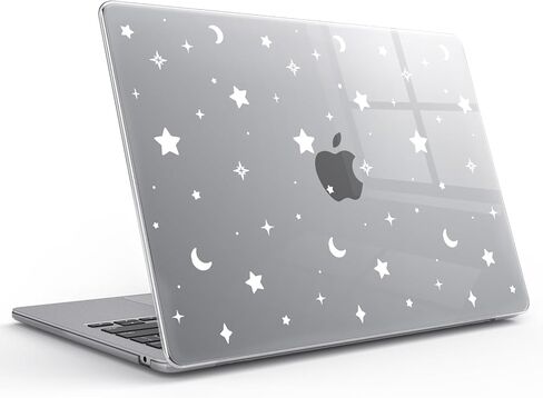 Idocolors Case Compatible with MacBook Air 13 inch 2022 2021 2020 2019 2018 M1 A2337 A2179 A1932, Crystal Clear Scratch Resistant Protective Cover for MacBook Air 13.3 inch Case, White Bow-1/Clear in Saudi Arabia