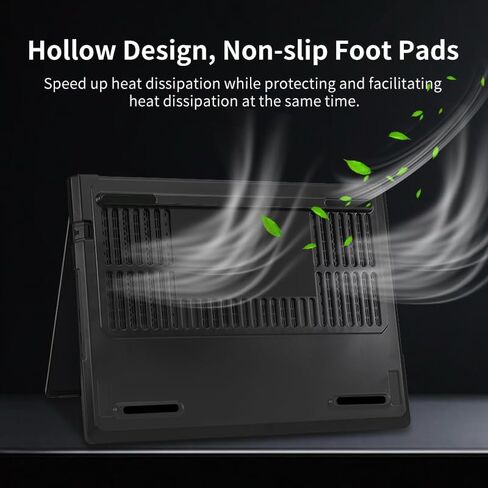 Laptop Case Set for 2025 Legion Pro 7i Gen 10 Intel 16" Scratch-Resistant & Drop-Resistant Hard Shell Frosted Transparent​ Protective Cover + Keyboard Cover + Screen Film（Matte Black） in Saudi Arabia