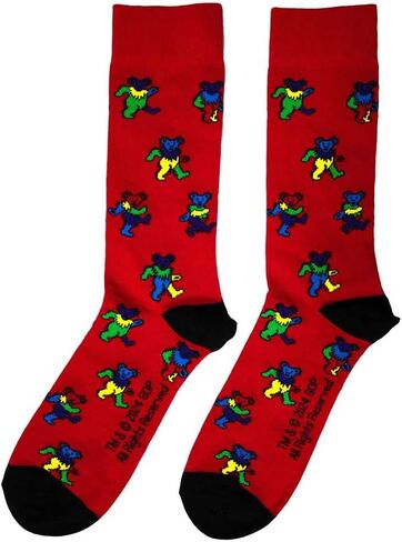 Rock Off officially licensed products Grateful Dead Dancing Bears Ankle Socks Size One Size in Saudi Arabia