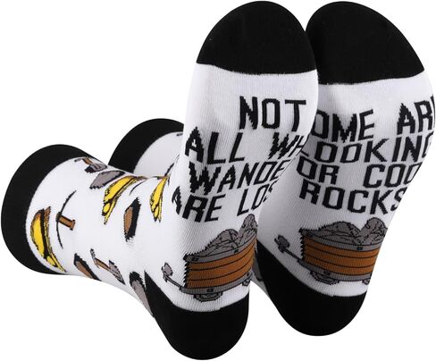 PXTIDY 2 Pairs Rock Collector Socks Geologist Gifts Some Are Looking For Cool Rocks Geologist Sock in Saudi Arabia