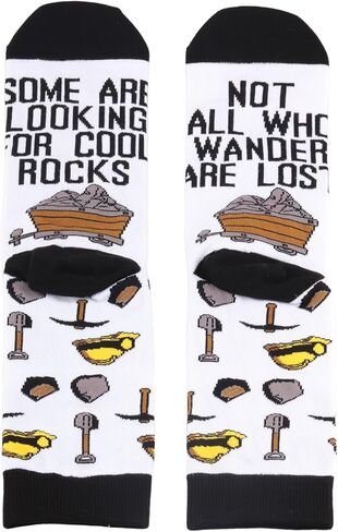 PXTIDY 2 Pairs Rock Collector Socks Geologist Gifts Some Are Looking For Cool Rocks Geologist Sock in Saudi Arabia