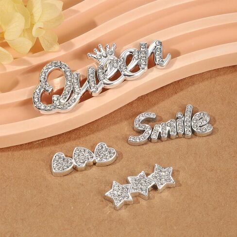 Bling Shoe Charms Designer Bling Chain Shoes Accessories for Women Girls Jewelry Cute Shoe Decoration Charms Butterfly Flower for Birthday Gifts Party Favors in Saudi Arabia