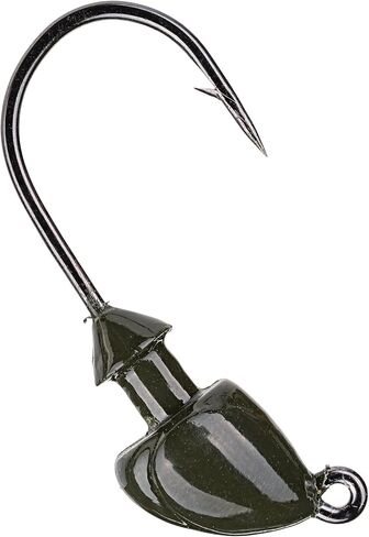 Strike King (BSSH18-46) Baby Squadron Swimbait Head Fishing Lure, 46 - Green Pumpkin, 1/8 oz, Wide Gap Black Nickel Hook in Kuwait