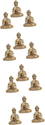 ARTIBETTER 12 Pcs Buddha Decorative Ornaments Mini Buddha Statue Desktop Decoration House Decorations for Home Mini Toy Feng Shui Meditation Statues Adornments Brass in Saudi Arabia