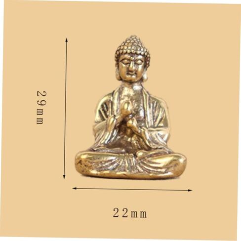 ARTIBETTER 12 Pcs Buddha Decorative Ornaments Mini Buddha Statue Desktop Decoration House Decorations for Home Mini Toy Feng Shui Meditation Statues Adornments Brass in Saudi Arabia