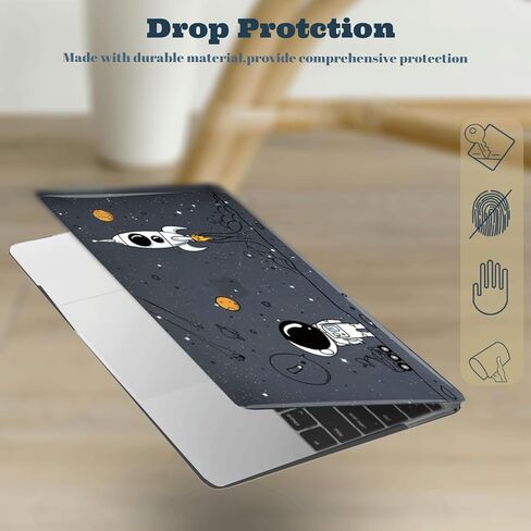 Protective Hard Shell Compatible with MacBook Air 13 inch Case M1 2020 2019 2018 Model A2337 A2179 A1932 with Air 13.3" Retina Display,Plastic Hard Cover,Astronaut and Rocket in Kuwait