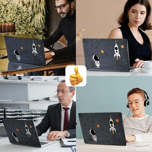 Protective Hard Shell Compatible with MacBook Air 13 inch Case M1 2020 2019 2018 Model A2337 A2179 A1932 with Air 13.3" Retina Display,Plastic Hard Cover,Astronaut and Rocket in Kuwait