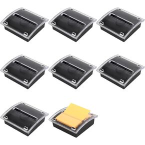 4 Pcs Pop Up Note Dispenser，Sticky Note Holder ，3 x 3 Inch，Clear Top and Black Base Sticky Notes Dispenser for School Office Home Store Classroom Desk Supplies in Saudi Arabia