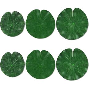 6 قطع من وسادات الزنبق الاصطناعية للبرك، 3 أحجام من وسادات الزنبق المزيفة العائمة الواقعية، نباتات أوراق اللوتس الاصطناعية لحمام السباحة، وحوض السمك، والنافورة، وتزيين الحديقة in Kuwait