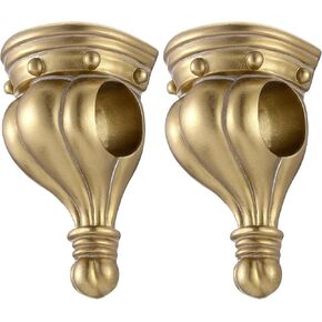 2 قطعة من أقمشة الراتنج الشمعدان كوربيل قوس ديكور قضيب ستارة قوس ذهبي ستائر وشاح سوجس لنوافذ المدخل ستارة تزيين تدعم غرفة المعيشة وغرفة النوم in Kuwait