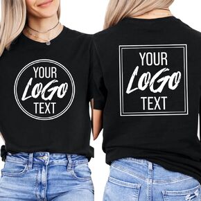 Custom T Shirts for Women Men and Kids, Create Your Own T-Shirt Sweatshirt & Hoodie: Front&Back Print, Customizable Gifts with Logo, Text, Design, Image, Photo or Picture, Personalized Graphic Tee in Kuwait