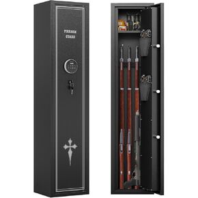KAER 2-3 Gun Safe for Rifles and Pistols Gun Safe for Home with Quick Access Removable Shelf Gun Cabinet with Removable Gun Racks Pistol Pockets for Home,Office,Warehouse in Kuwait