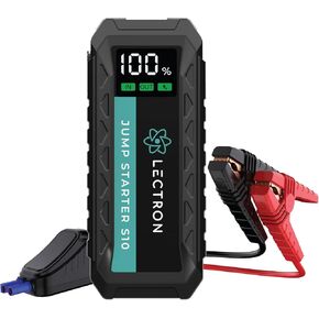 Lectron 4000A Car Battery Jump Starter S10 with 60W USB-C PD Fast Charging with car Charger– Portable Battery Booster for Up to 10L Gas/8L Diesel for 12V Vehicles– 20000mAh with Smart Digital Display in Kuwait