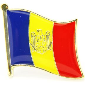 1 PCS National Flag5 Enamel Pin Collection, Metal Brooch with Butterfly Clasp, 1.9 x 1.6 cm in Kuwait