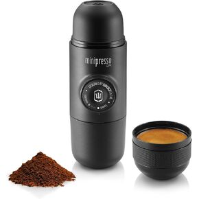 WACACO Minipresso GR, Portable Espresso Machine, Compatible Ground Coffee, Hand Coffee Make, Travel Gadgets, Manually Operated, Perfect for Camping in Kuwait