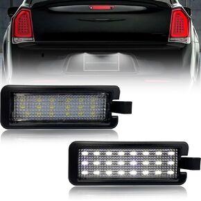 White LED License Plate Light for 2015-2023 Chrysler 300, 2017-2023 Chrysler Pacifica, 2020-2023 Chrysler Voyager Rear Number Licence Tag Lamp Lights Assembly No.# 68211290AB 68582284AA in Kuwait