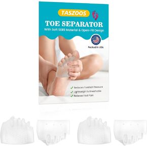 4Pcs Toe Separators & Metatarsal Pads for Women & Men - Ball of Foot Cushion, Gel Toe Spacers for Pain Relief, Metatarsalgia, Morton’s Neuroma, Long Hours of Standing or Walking in Kuwait