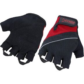 Deckra Cycling Gloves Half Finger Padded Shock-Absorbing Anti Slip Palm MTB Bicycling Gloves in Kuwait