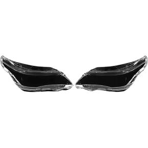 متوافق ل BMW 5-Series M5 E60 E61 525i 530i 545i 550i 2003-2010 الجبهة عدسة المصباح الأمامي غطاء عاكس الضوء واضح كشافات غطاء قذيفة in Kuwait