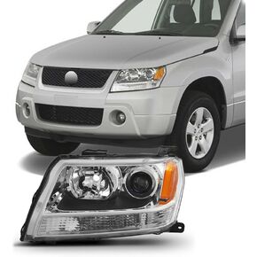 2 قطعة سائق المصباح الجانب واضح عدسة الكروم الإسكان العارض لسوزوكي ل جراند فيتارا 2006-2008 125-6996 in Kuwait