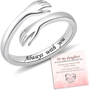 Adjustable Hug Ring for Women Promise Rings Jewelry for Mothers Day Birthday Gifts in Kuwait