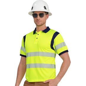 قمصان بولو AYKRM عالية الوضوح للأمان وعاكسة للضوء للرجال والنساء in Kuwait