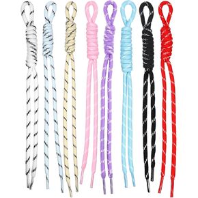 8 قطع من حبل المضفر الملون على شكل حقيبة سحرية، سلسلة مفاتيح باراكورد ملونة للحرف اليدوية، حقيبة باراكورد سحرية للمفتاح، المحفظة، حقيبة اليد، ملحقات تزيين حقيبة الظهر in Kuwait