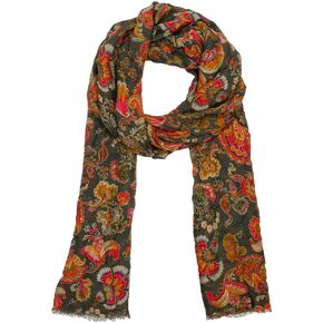 وشاح باتريشيا ناش النسائي - طباعة البحر الأزرق العميق، البحر الأزرق العميق مقاس واحد in Kuwait