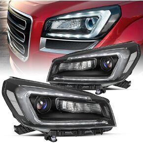 مجموعة مصابيح أمامية هالوجين لـ 2013-2016 GMC Acadia & 2017 جهاز عرض محدود مع مجموعة مصابيح أمامية DRL بأنبوب LED in Kuwait