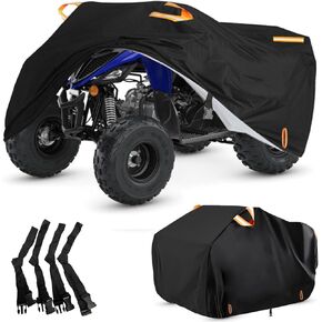 ATV Cover Waterproof Outdoor Heavy Duty, 300D Oxford 4 Wheeler Cover for Yamaha Grizzly Raptor 350 700R YFZ 450R Polaris Sportsman 450 500, Quad Cover with Lock Buckles All Weather Protection in Kuwait