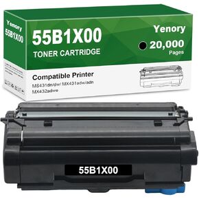 Remanufactured 55B1H00 Black High Yield Toner Cartridge Replacement for Lexmark 55B1H00 55B1000 55B1X00 Work for MS431 MX431 MX432 MS331 MX331 Laser Printer 15,000 Page-Yield (2 Pack) in Kuwait