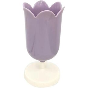 Purple Pen Holder for Desk, Plastic Tulip Pen Holder Cute Stationery Organizer Pencil Stand Case Pencil Cups Desktop Decoration Pencil Holders in Kuwait