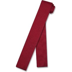 Biagio KNITTED Neck Tie Solid BLACK Color Men's Knit NeckTie in Kuwait