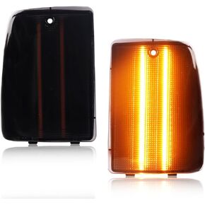 Parking Corner Signal Light Housing Compatible with 1987 1988 1989 1990 Chevro-let Caprice, [DOT Certified] Corner Turn Signal Lamp Cover [No Bulbs], 2 PCS, Amber Lens in Kuwait