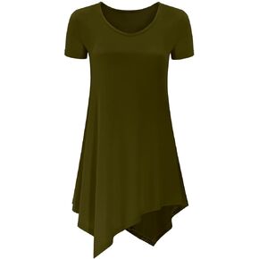 Women Short Sleeve Swing Shirt Casual Tunic Top in Kuwait