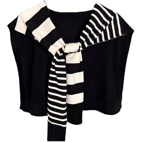 Women's Fashion Knitted Shawl - Sweater Shawl for Air-Conditioned Rooms Poncho Cape Open Front Cardigan Scarf in Kuwait