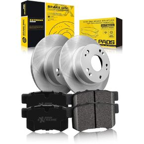 TOVASTY Rear Brake Kit Compatible with Honda Civic 2006-2015 Semi-Coated Brake Rotors and Carbon Ceramic Brakes Pads Compatible with Acura ILX 2013-2015 in Saudi Arabia