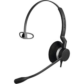 سماعة رأس أحادية Jabra Biz 2300 QD (فصل سريع) - توفر صوت عالي الدقة باستخدام ميكروفون عازل للضوضاء، ذراع بوم يدور 360 درجة، راحة طوال اليوم (متجددة) in Kuwait